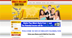 Desktop Screenshot of multimillionmatrix.com